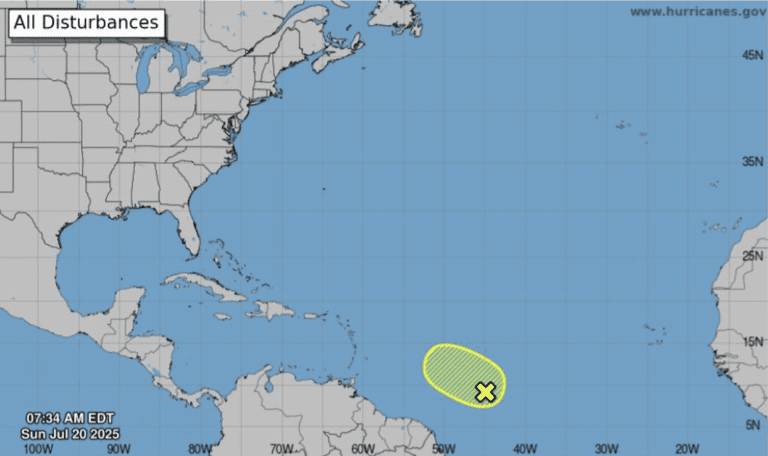 NHC Tracks Atlantic Tropical Wave; PR and USVI May See Late-Week Impacts